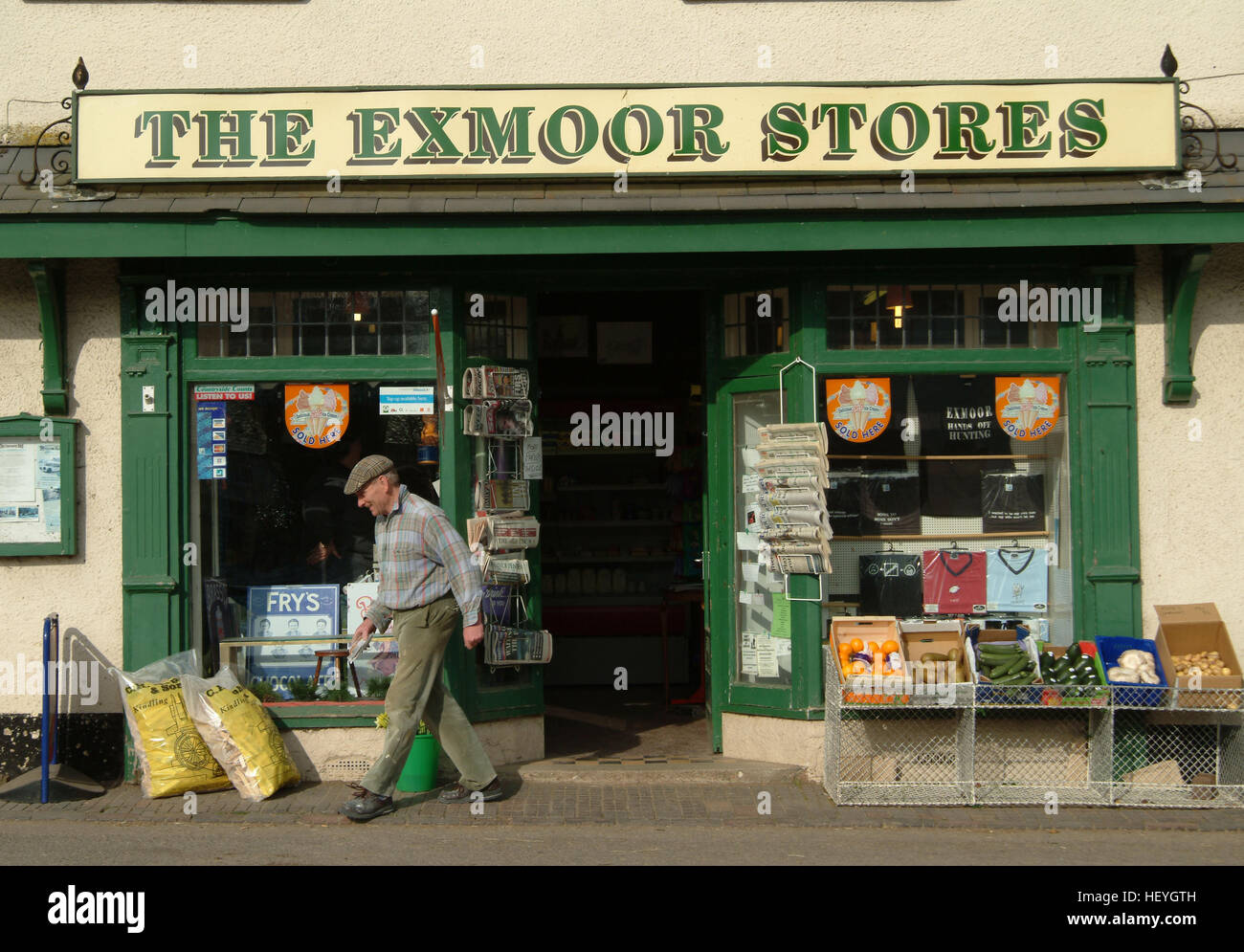 Village stores in Exford on Exmoor, Somerset, UK Stock Photo Alamy