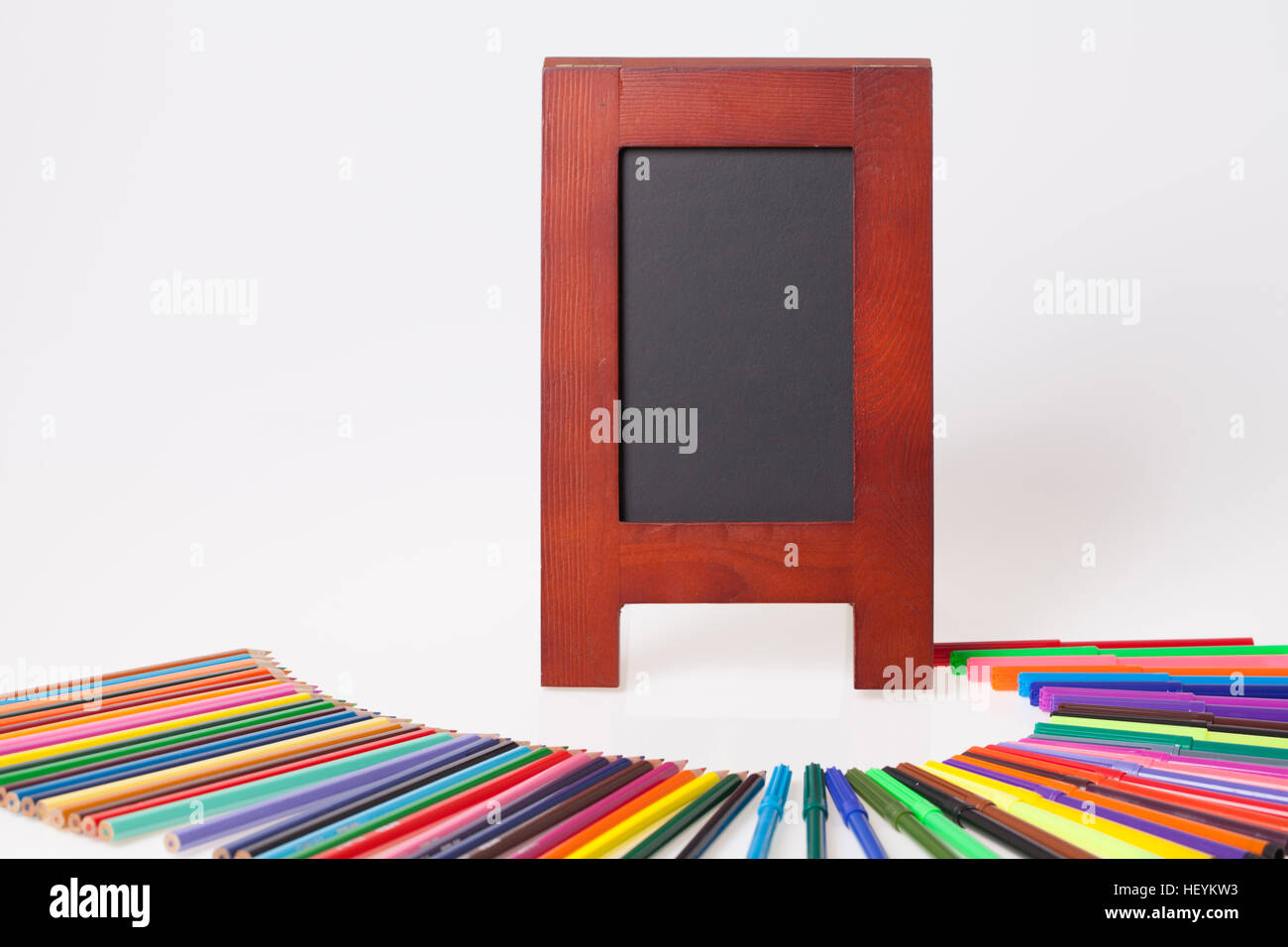 Kids School And Office Supplies On The Table Selective Focus And Small kids-school-and-office-supplies-on-the-table-selective-focus-and-small