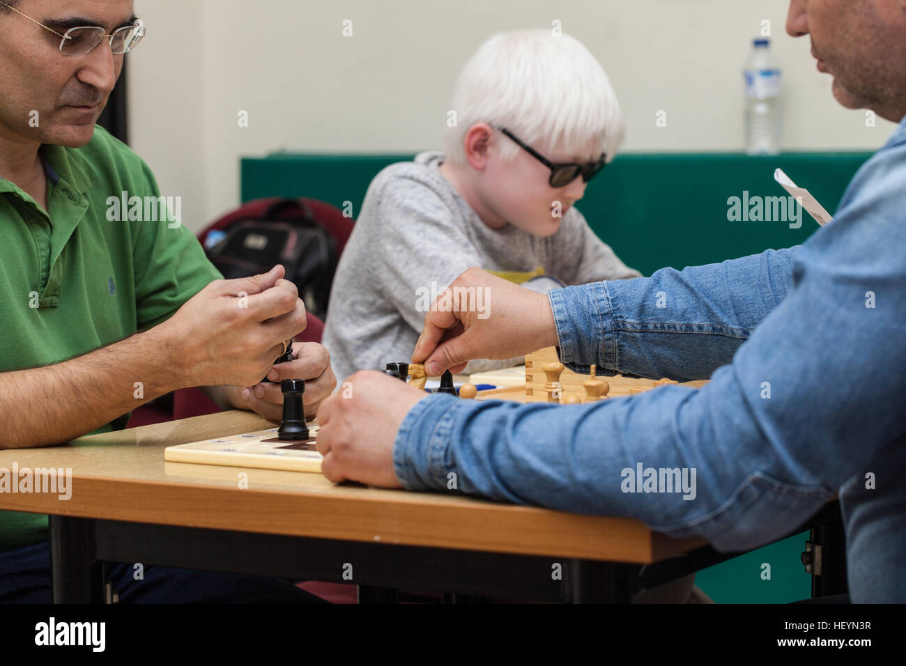 Chess for blind or visually impaired Stock Photo Alamy