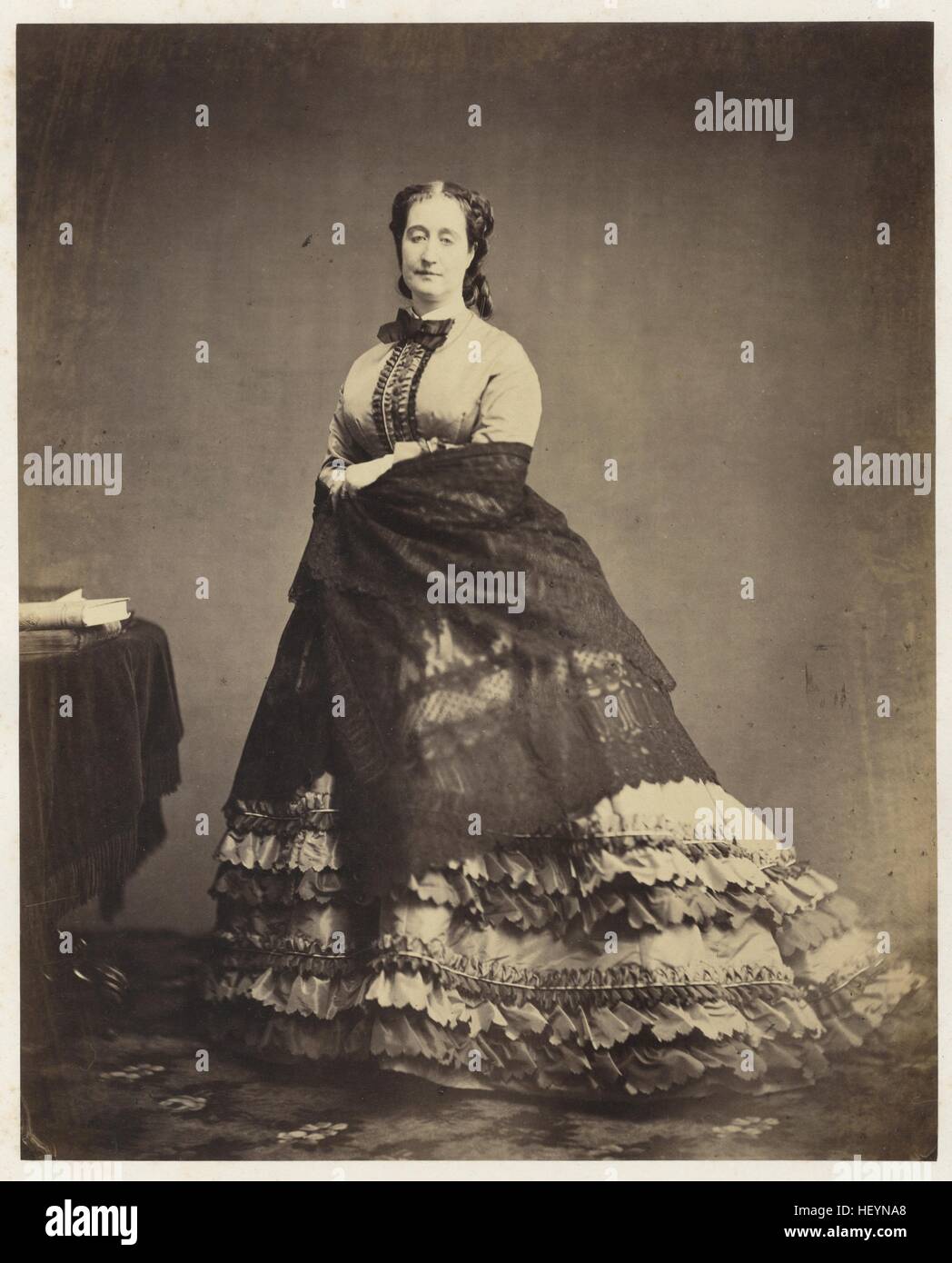 Empress Eugénie de Montijo, ca 1865, by Georges Spingler Stock Photo - Alamy