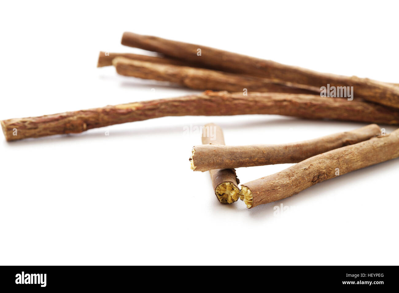 Liquorice or licorice root (Glycyrrhiza Stock Photo Alamy