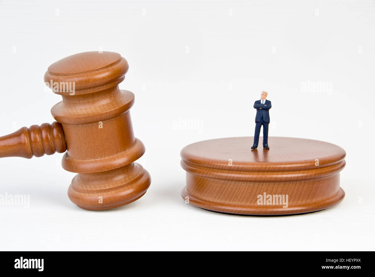 Auctioneer's hammer, symbolic shot Stock Photo Alamy