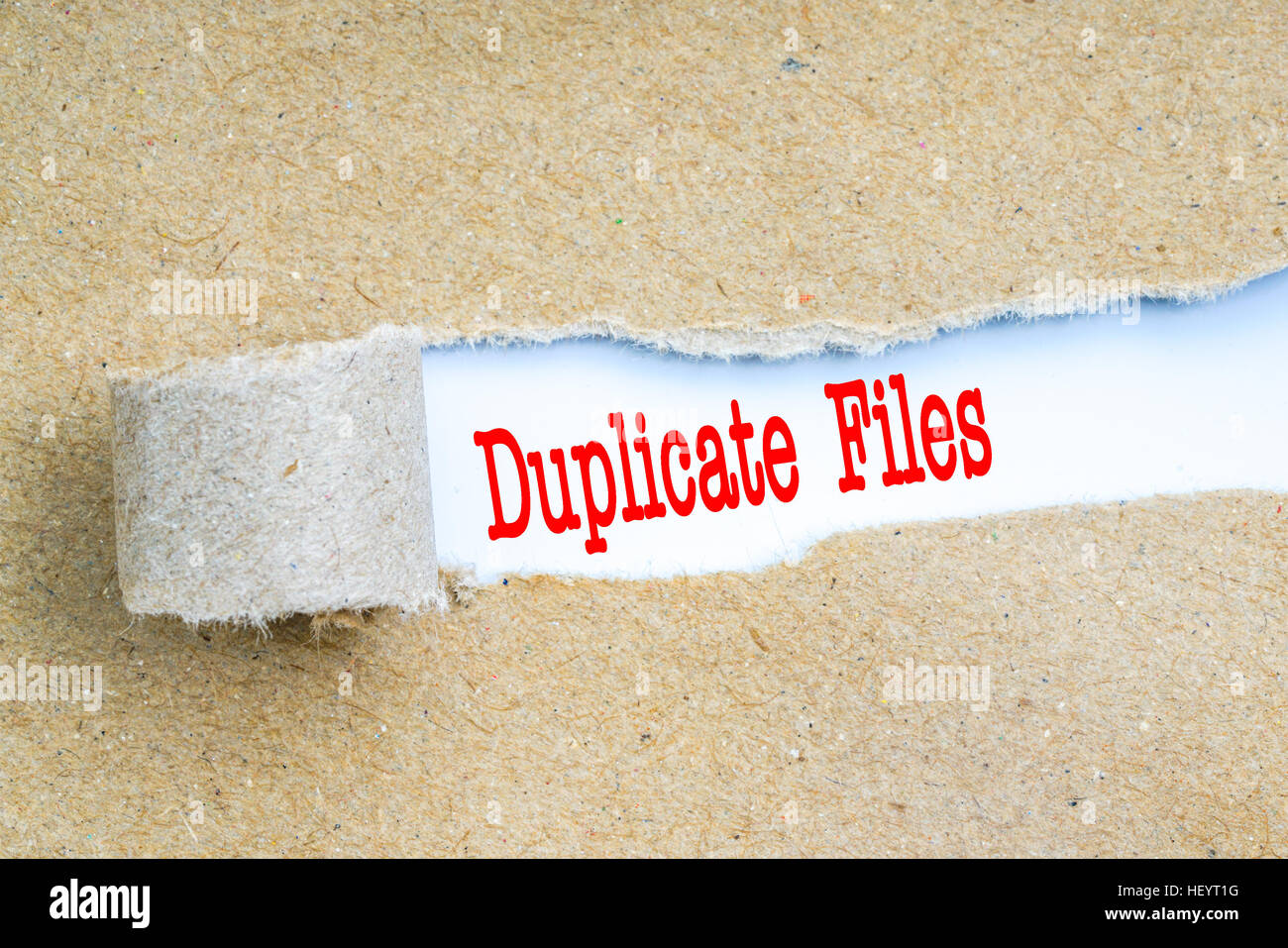 Envelope with red text. Technology information concept. Stock Photo