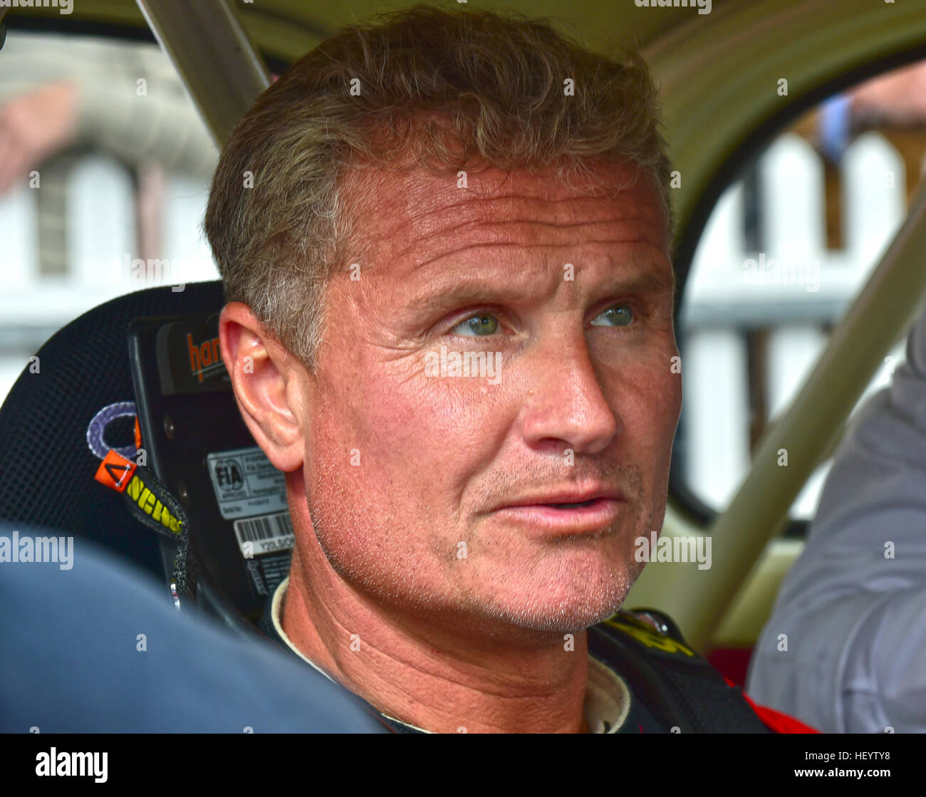 David Coulthard, England for the Cup, Goodwood Revival 2016, 2016, classic cars, Goodwood, Goodwood Revival, Goodwood Revival 2015, historic cars, His Stock Photo
