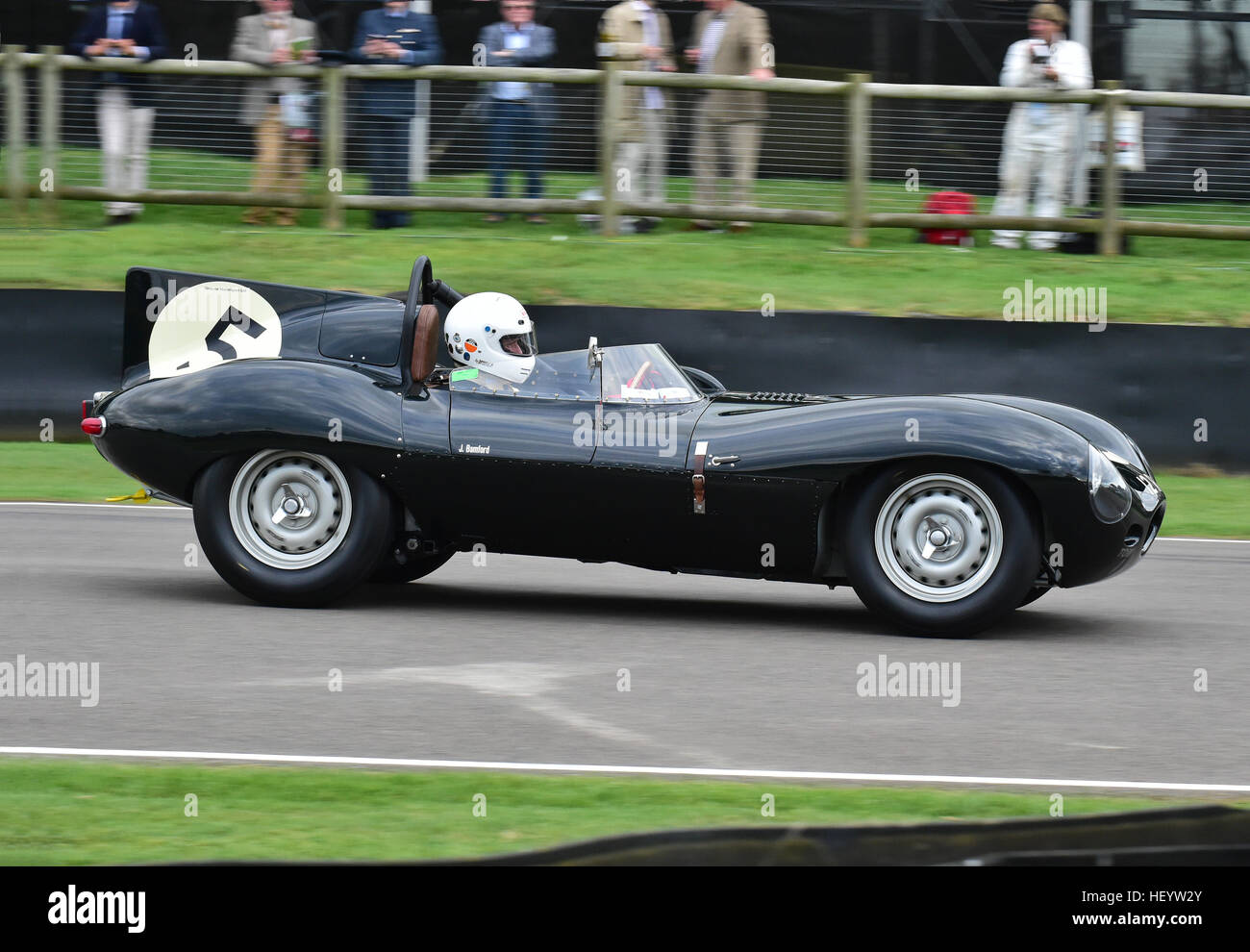 Jaguar D type racing car, Goodwood Revival test day Goodwood, West Sussex  UK 2019 Stock Photo - Alamy