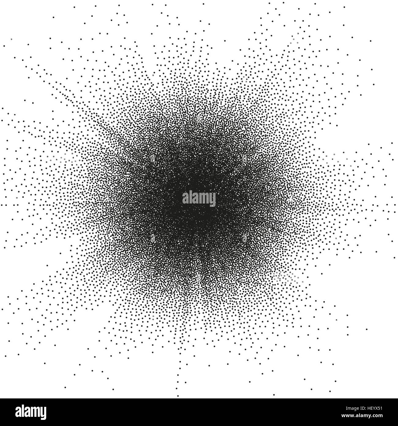 Round stipple pattern. EPS 10 Stock Vector