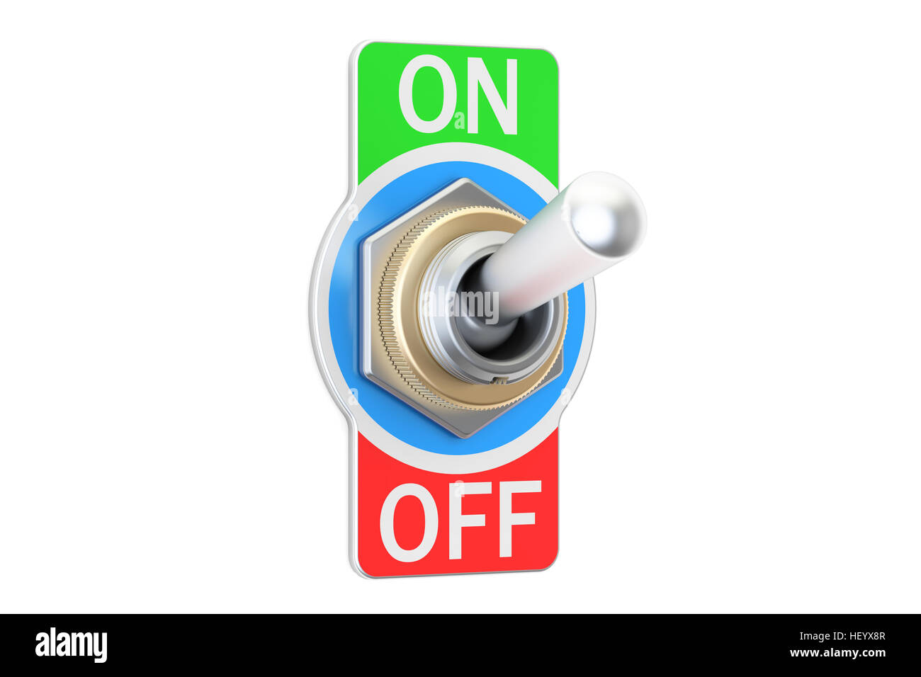 3d on off switch hi-res stock photography and images - Alamy