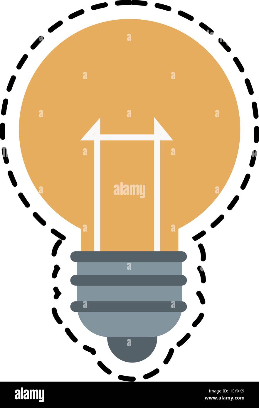 Isolated light bulb design Stock Vector Image & Art - Alamy