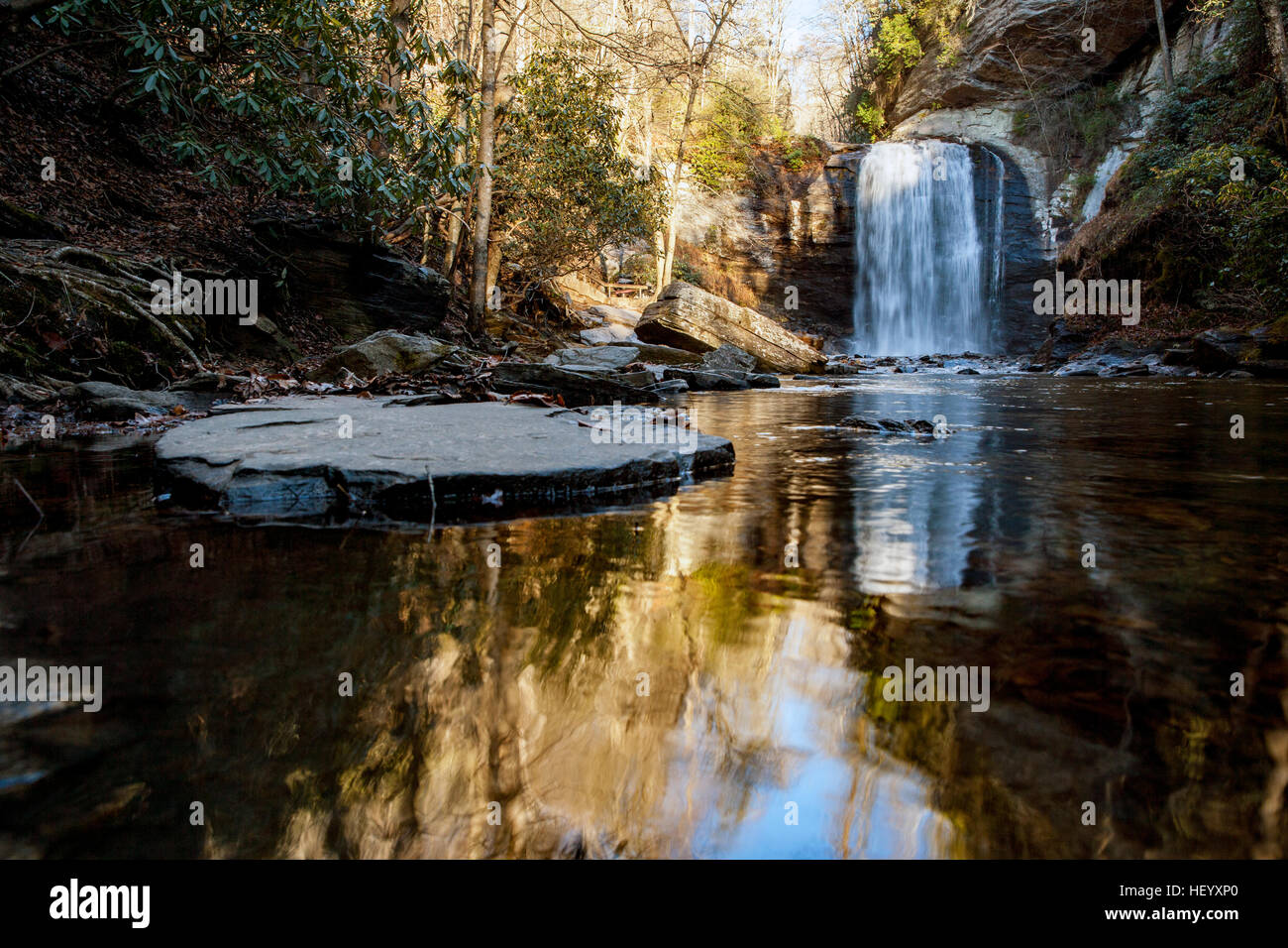 Looking Glass Falls Pisgah National Forest Near Brevard North Carolina Usa Stock Photo Alamy