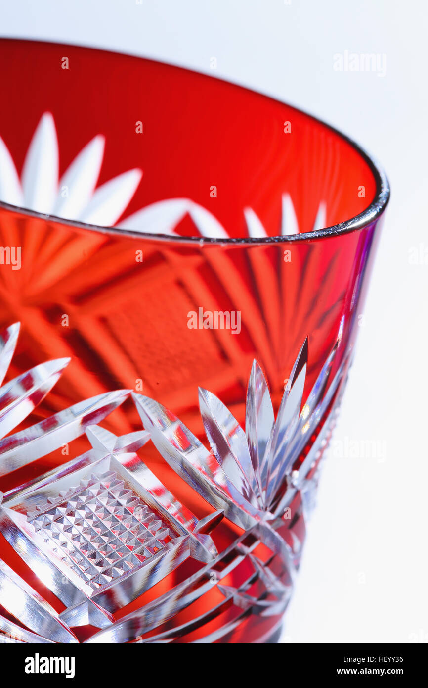 Traditional Japanese Edo Kiriko glassware Stock Photo Alamy