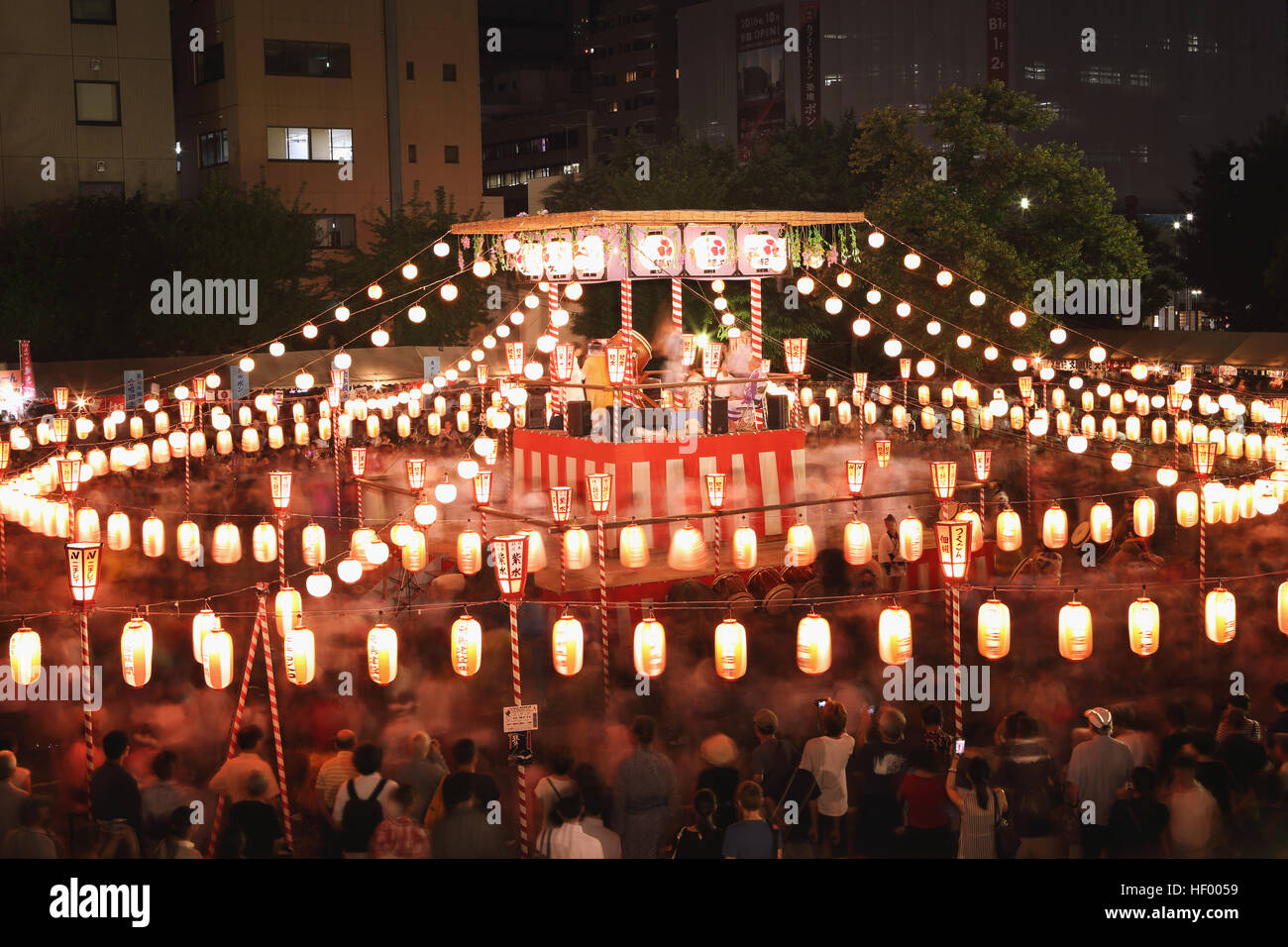 Japanese traditional Bon Odori festival Stock Photo Alamy