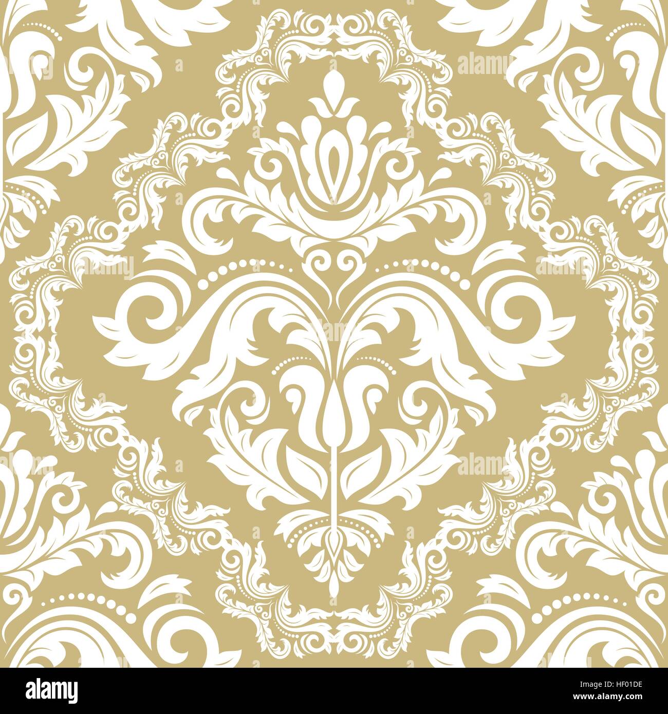 Seamless Damask Vector Background Stock Vector Image & Art - Alamy