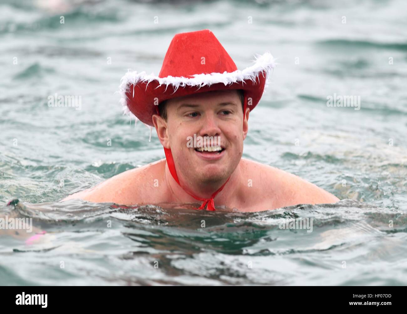 Christmas Day Swim, Weymouth Harbour, Dorset, UK Stock Photo Alamy