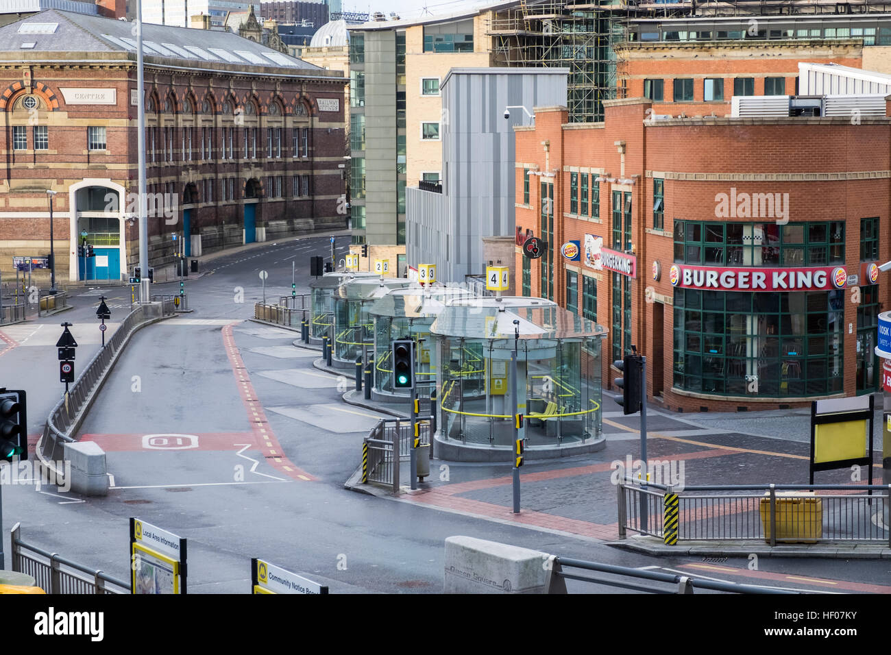 Liverpool, UK. 25th Dec, 2016. The streets of Liverpool city centre deserted on the morning of Christmas Day (Sunday, December 25,2016). Credit: Christopher Middleton/Alamy Live News Stock Photo