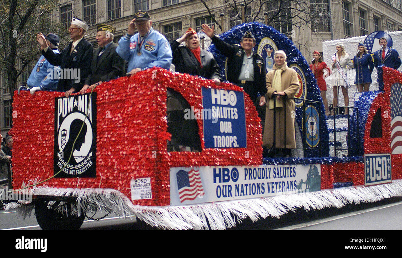 NYC USO Troupe float Stock Photo Alamy