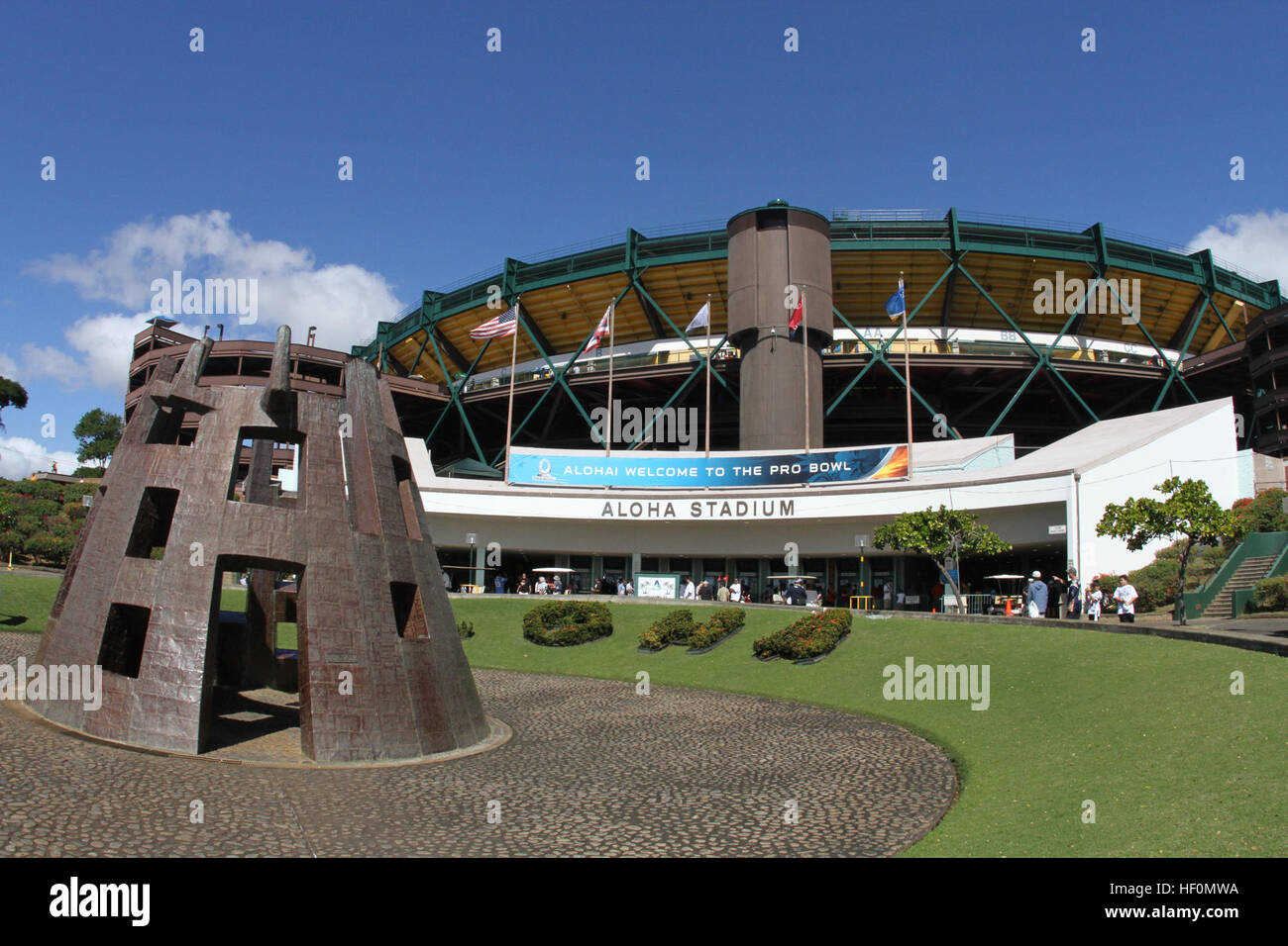 Aloha Stadium hosts the National Football League’s 2012 Pro Bowl in Honolulu, Hawaii, Jan. 29, 2012. Pro Bowl 2012 120129-M-DX861-001 Stock Photo