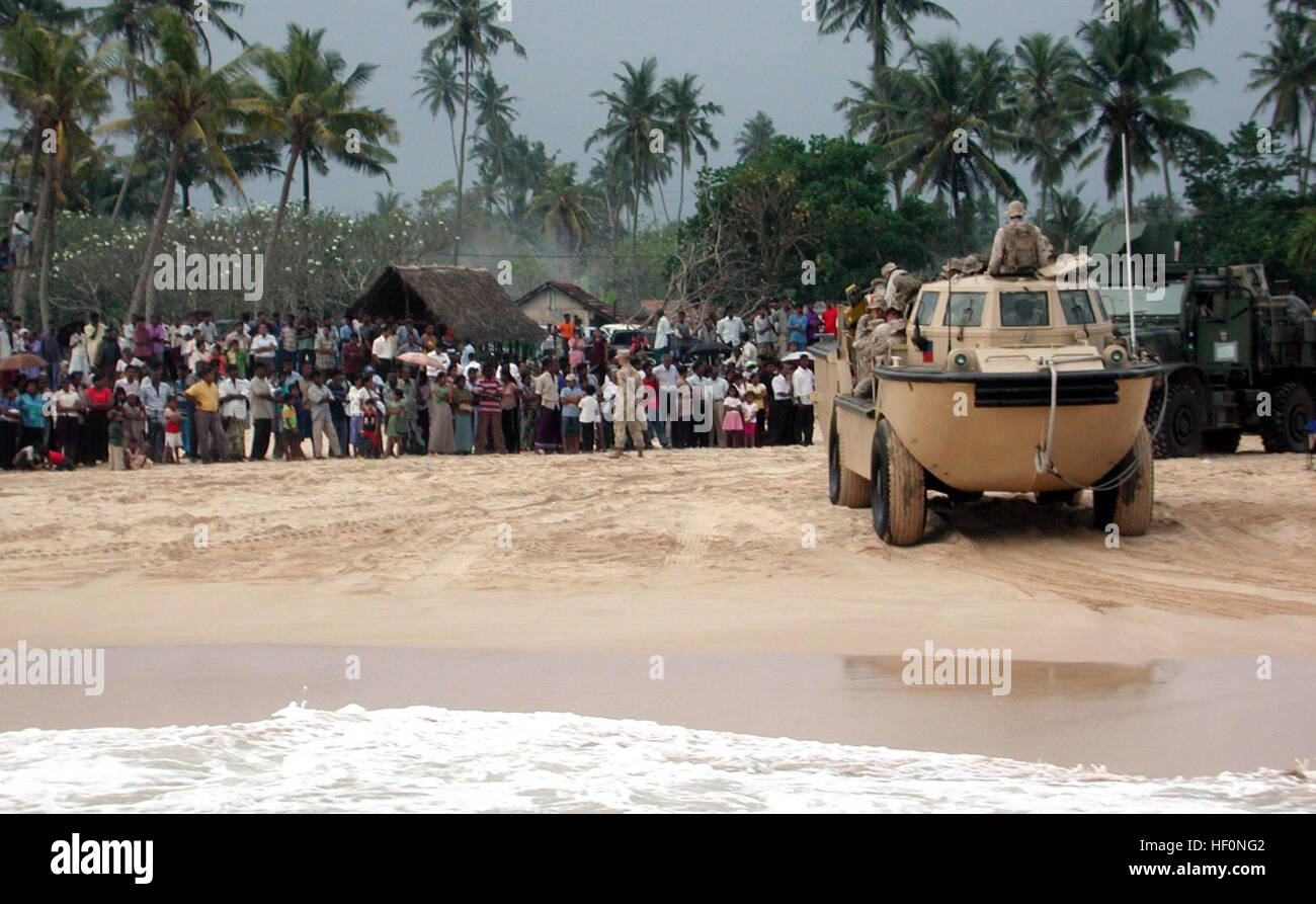 A Landing Craft Air Cushion (LCAC) vehicle, assigned to USS Bonhomme  Richard (LHD 6) and Expeditionary