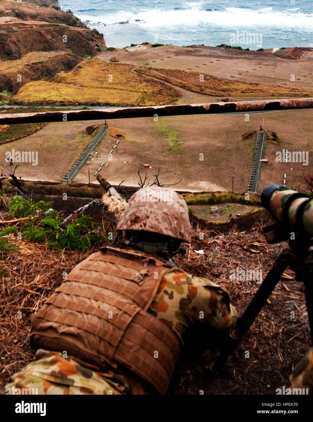 An Australian Army sniper with SpecialPurpose Marine AirGround Task