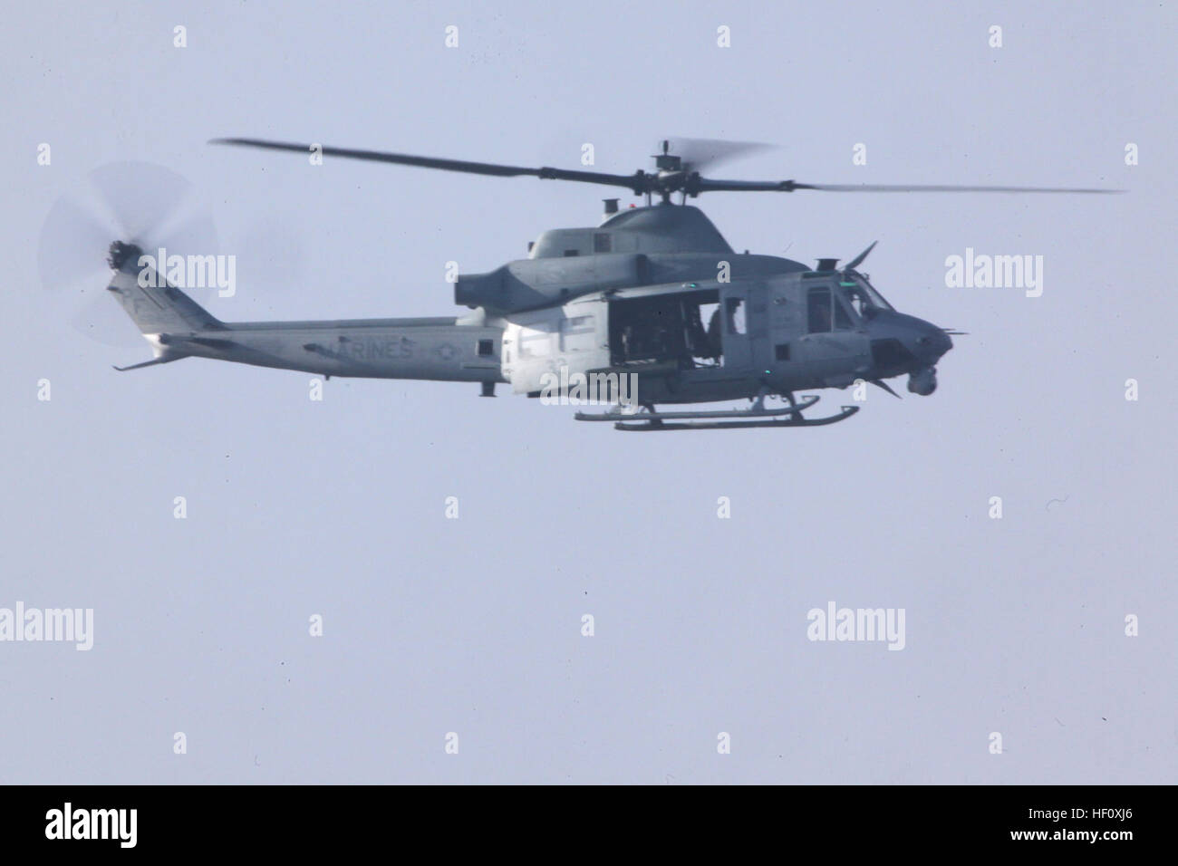 U.S. Marine Corps UH-1Y Huey Helicopter attached to the 15th Marine ...