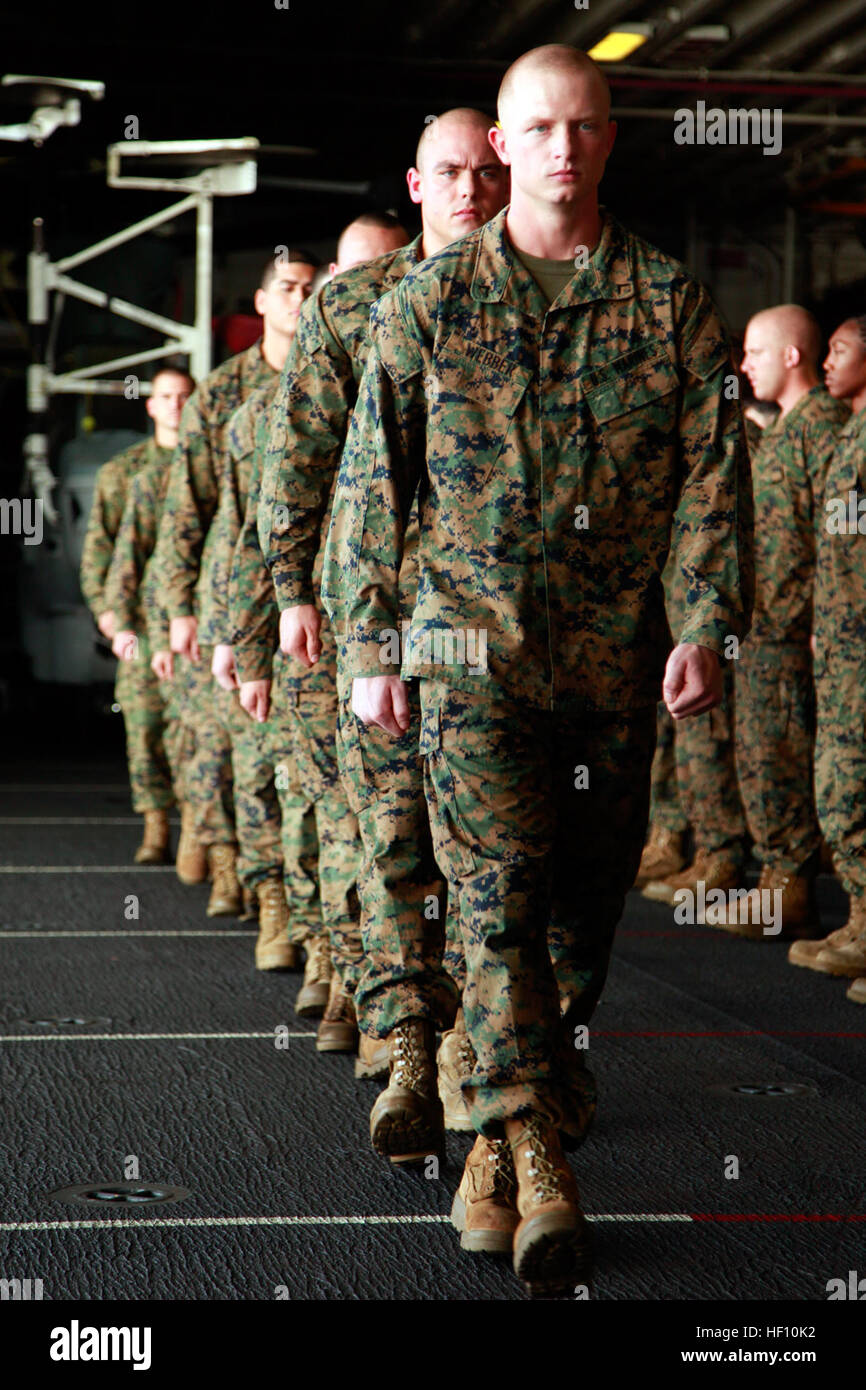Eight Marines with the Command Element, 15th Marine Expeditionary Unit