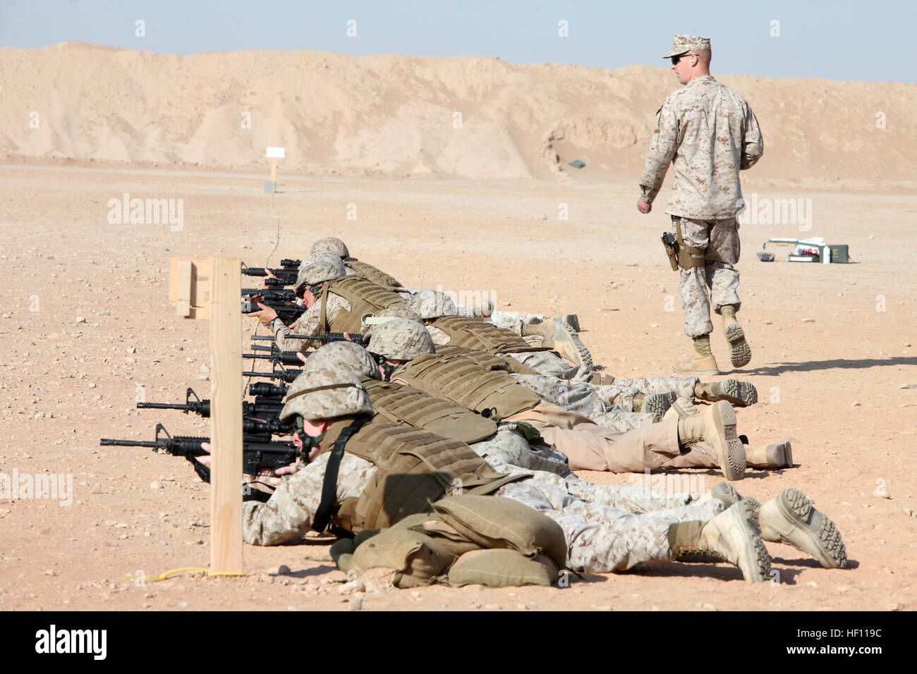 U.S. Marines with 3rd Marine Aircraft Wing (Forward) conduct a