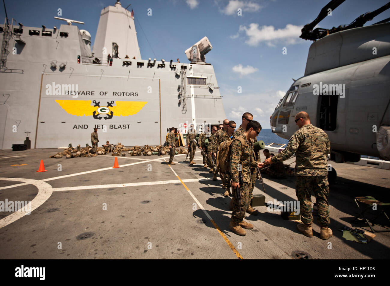 U.S. Marines with India Company, Battalion Landing Team, 3rd Battalion