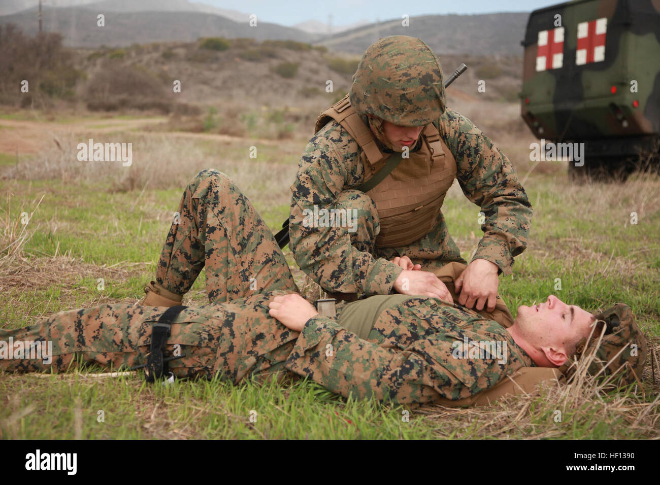 During Exercise Steel Knight, Pfc. Tony Little, a water purification