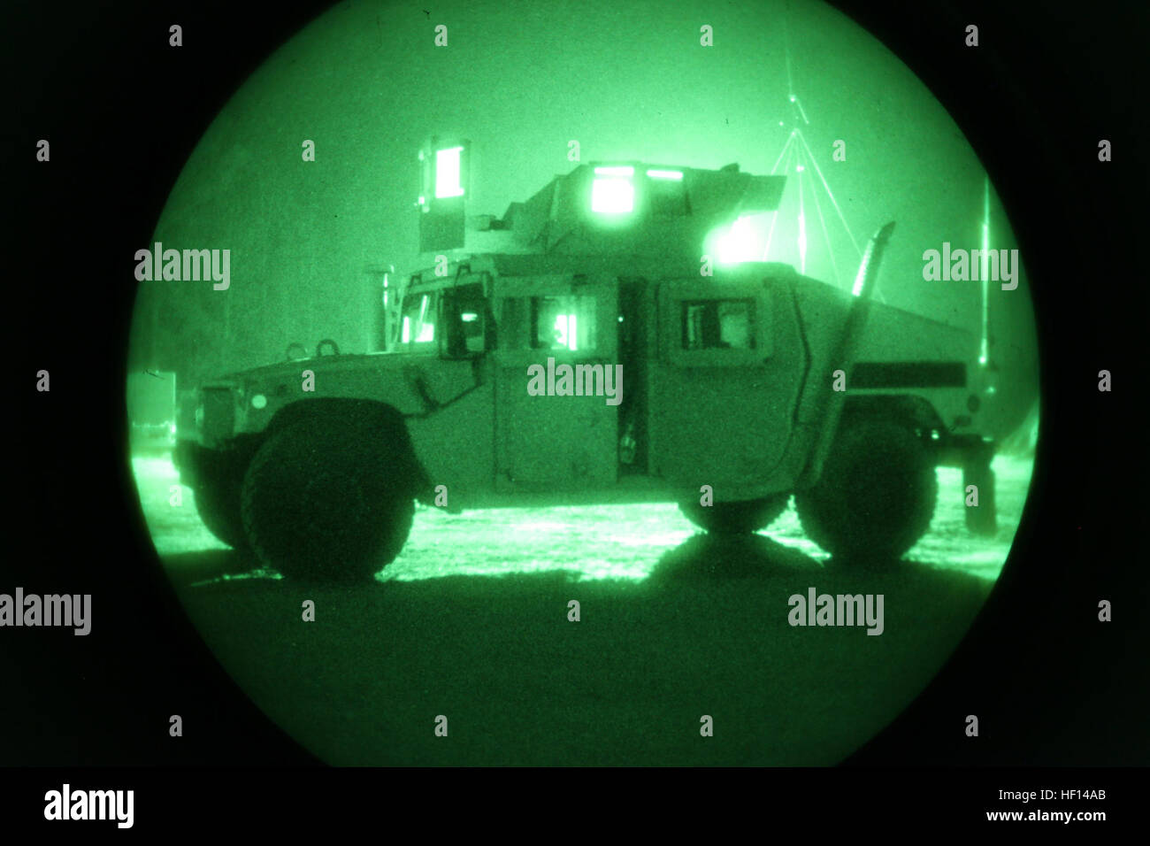 A Humvee from 2nd Supply Battalion, 2nd Marine Logistics Group rests at ...