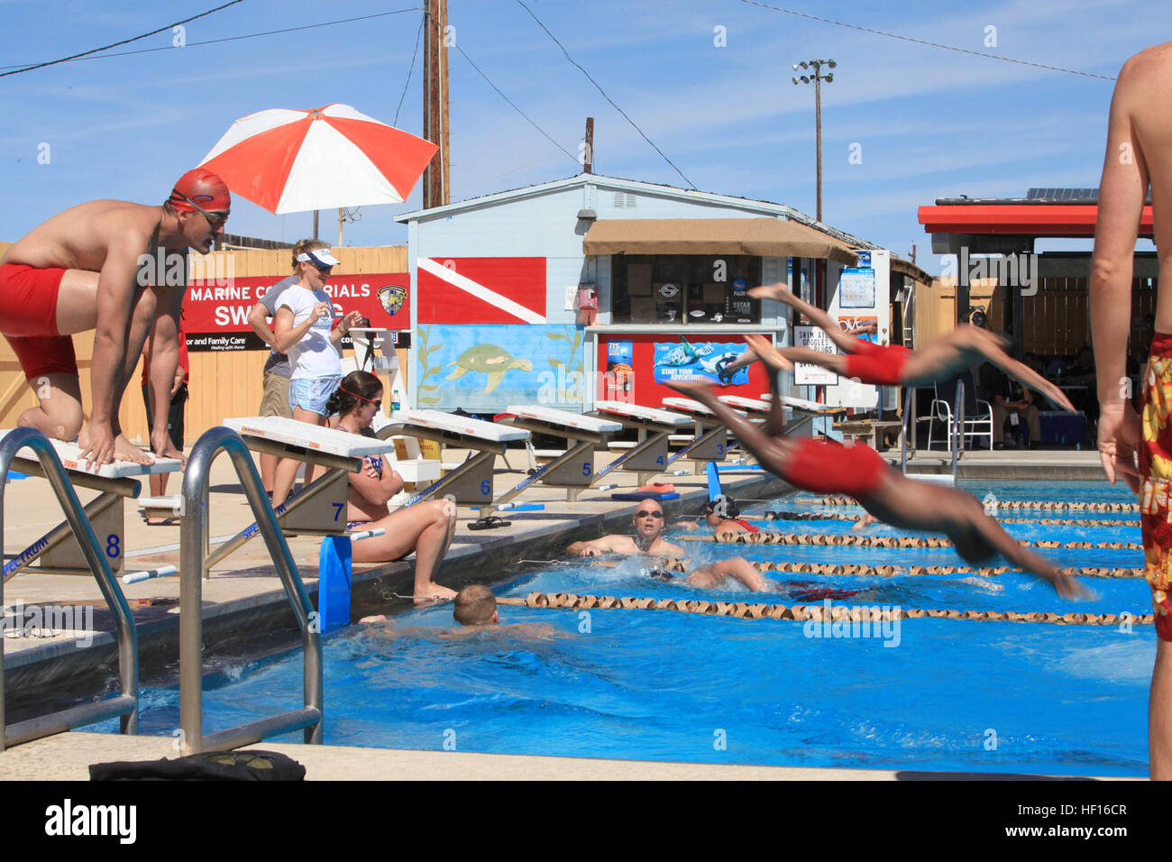 Marines with Wounded Warrior Regiment perform relay exercises during