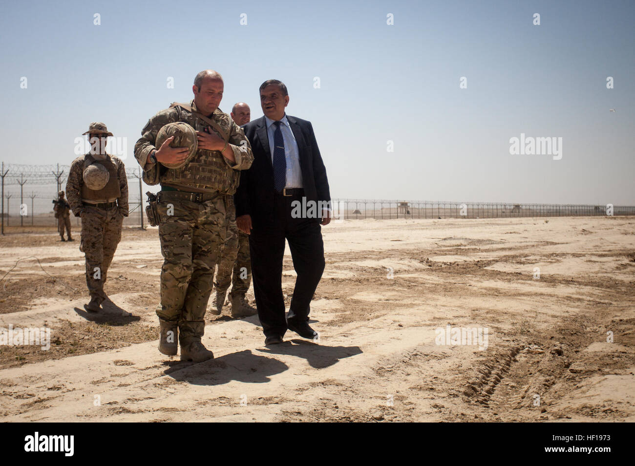 British Royal Army Maj. Joseph Power, left, with Regional Corps Battle ...