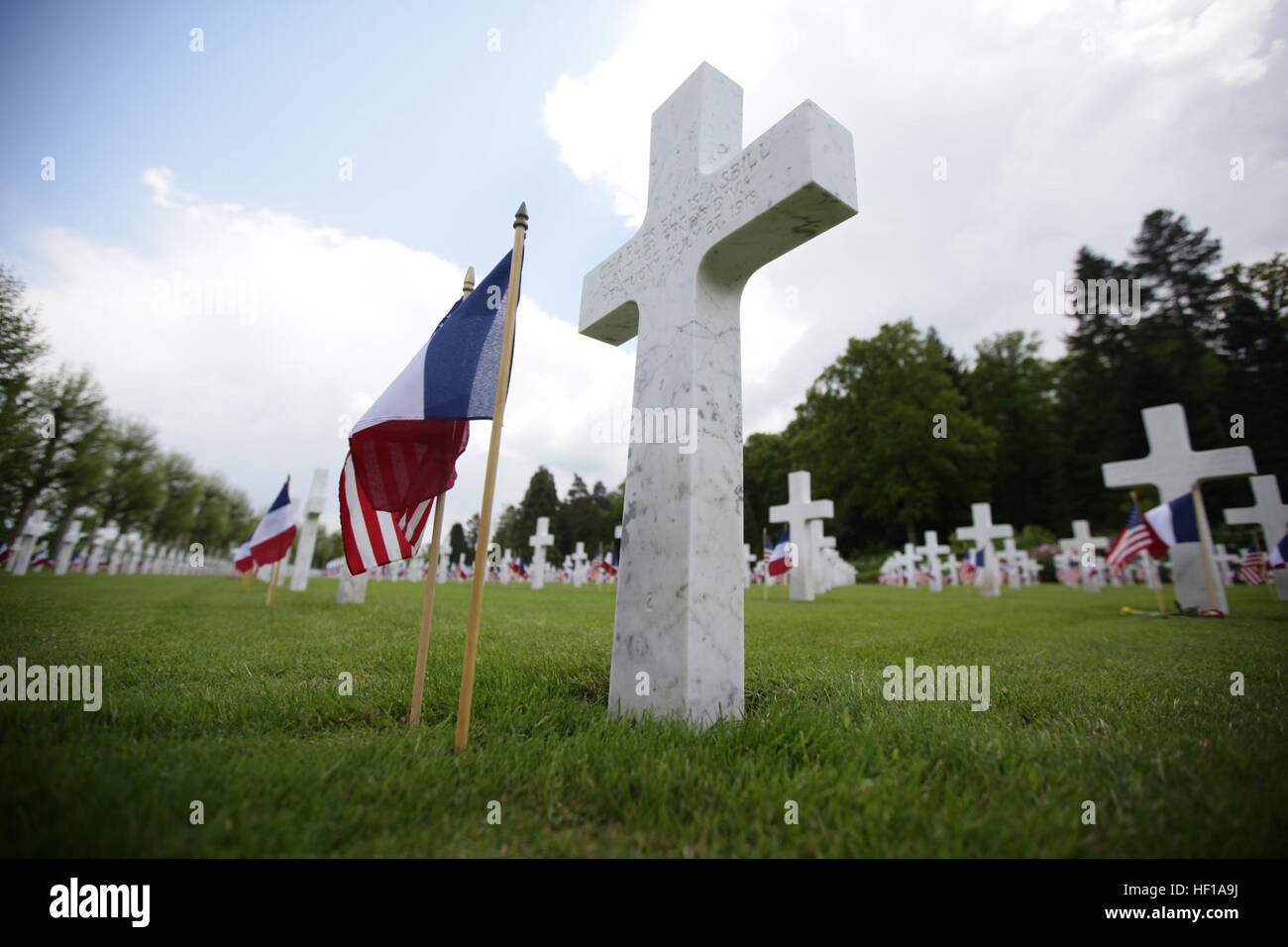 The graves of those lost in the Battle of Belleau Wood during World War ...