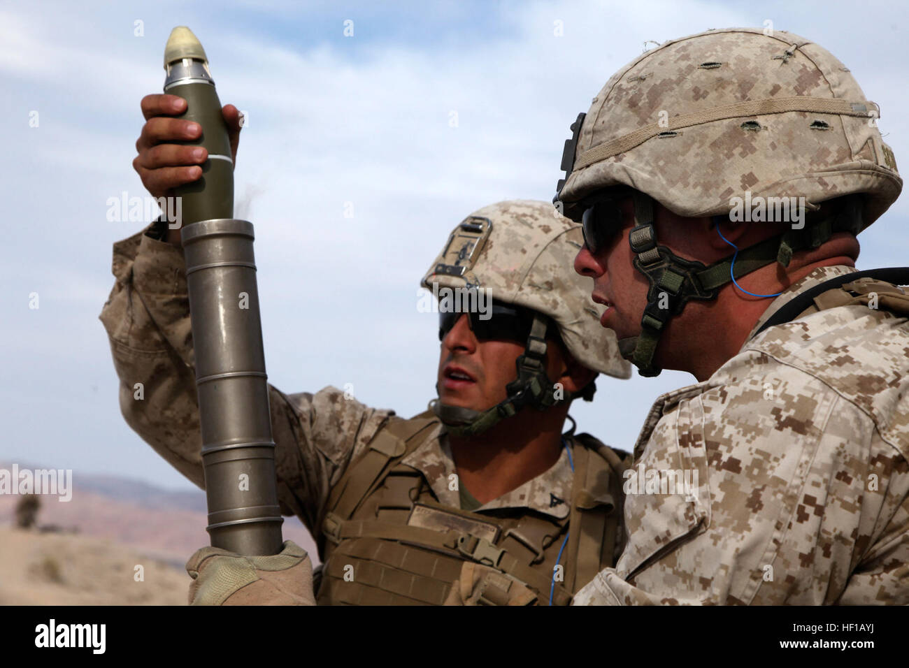 U.S. Marine Corps Lance Cpl. Benjamin Roberts (Left) and, Lance Cpl ...