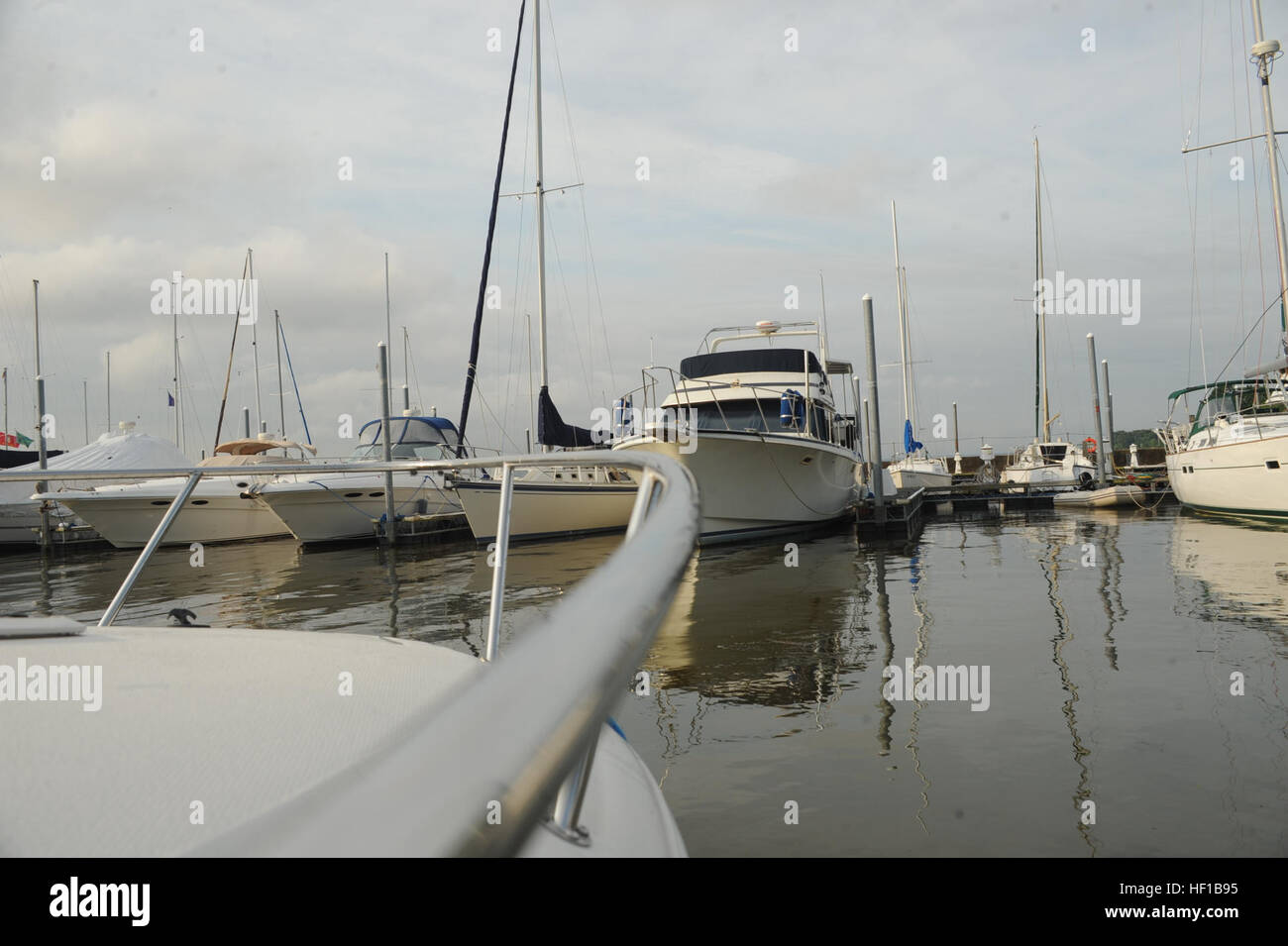 Boats are docked at quantico in the town of Quantico on June, 19, 2013