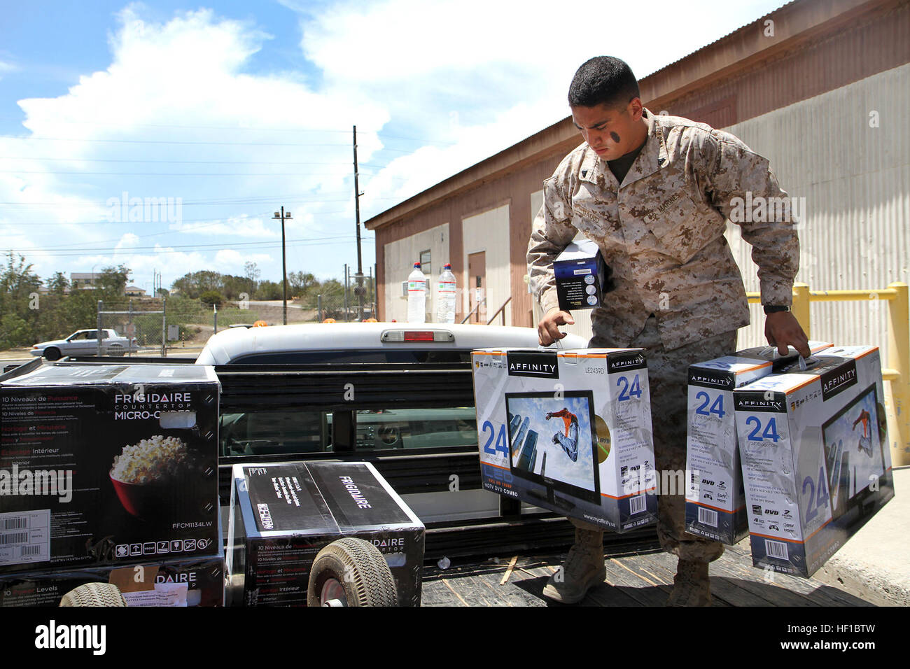 Marine Corps Cpl. Mark Daoud, assistant facilities manager for the