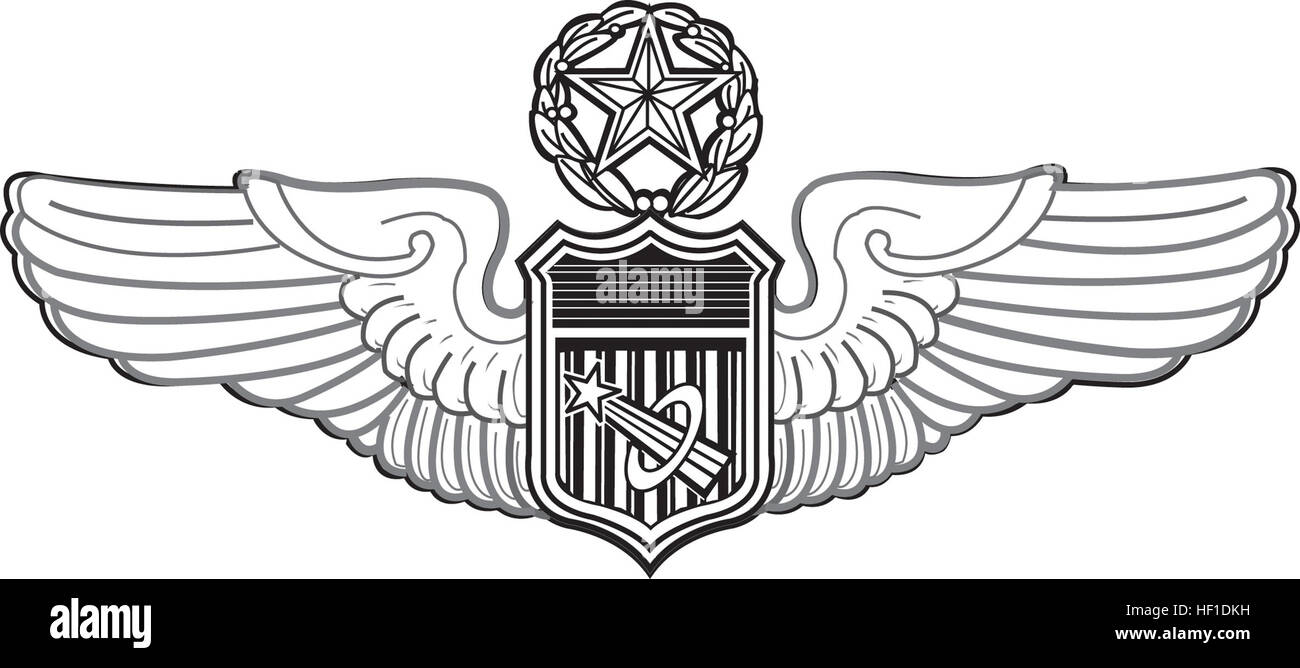 usaf-master-astronaut-badge-stock-photo-alamy