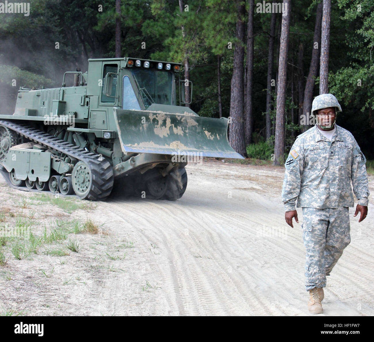 Soldiers from Alpha Company, 48th BSTB, conduct ground guidance and ...