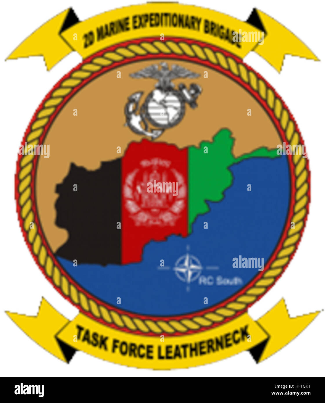 The 2nd Marine Expeditionary Brigade Task Force Leatherneck insignia ...