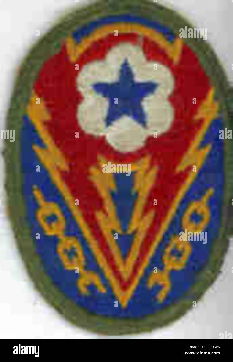 The Advance Section (ADSEC) shoulder patch represents a U.S. Army ...