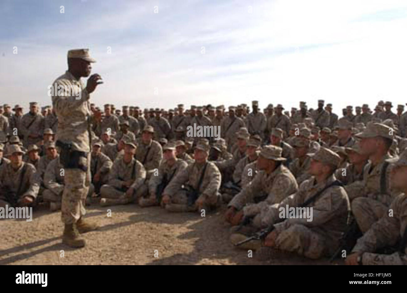 A Sergeant Major deployed in Fallujah provides leadership, oversight ...