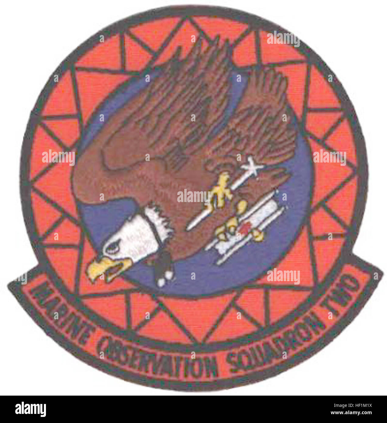 The VMO-2B insignia represents the Marine Observation Squadron 2B ...