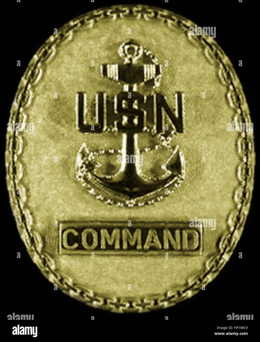 CHIEF PETTY OFFICER OF THE COMMAND CommandChiefBadge Stock Photo