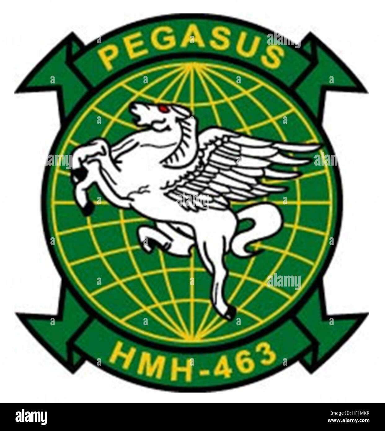 The HMH-463 insignia represents Marine Heavy Helicopter Squadron 463 ...