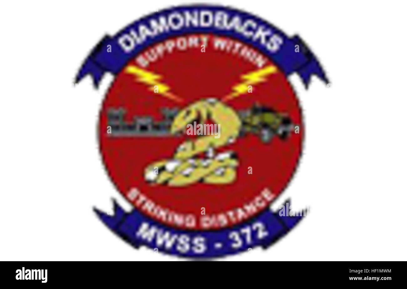 The insignia represents Marine Wing Support Squadron 372, highlighting ...