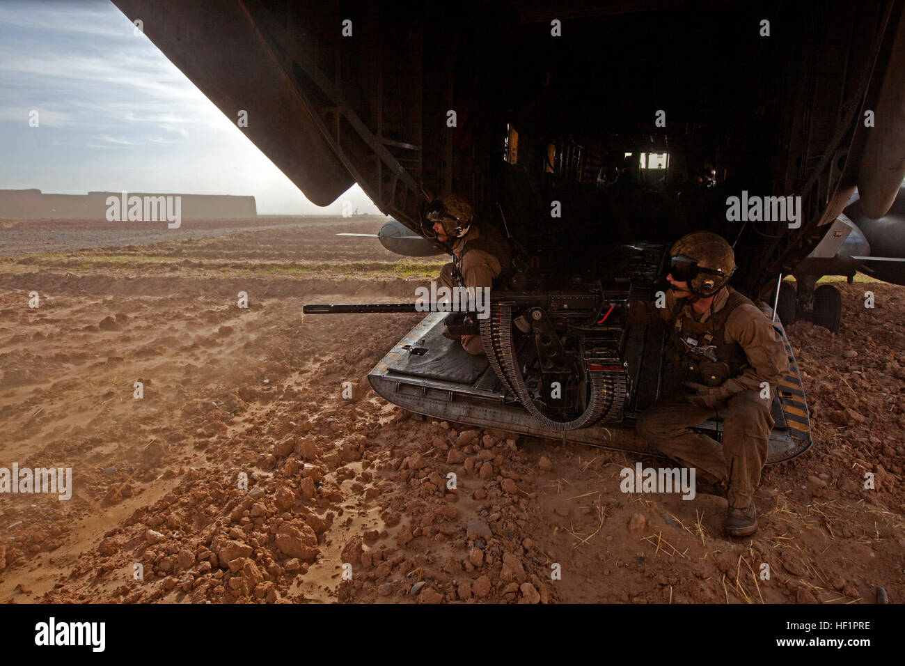 U.S. Marine Corps Sgt. A. Pineda, an aerial observer and Lance