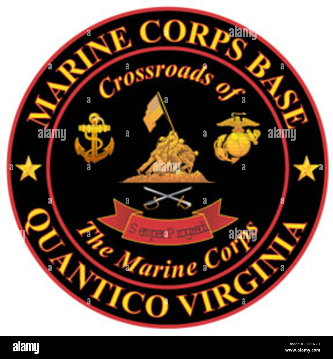 Logo of Marine Corps Base Quantico Stock Photo Alamy