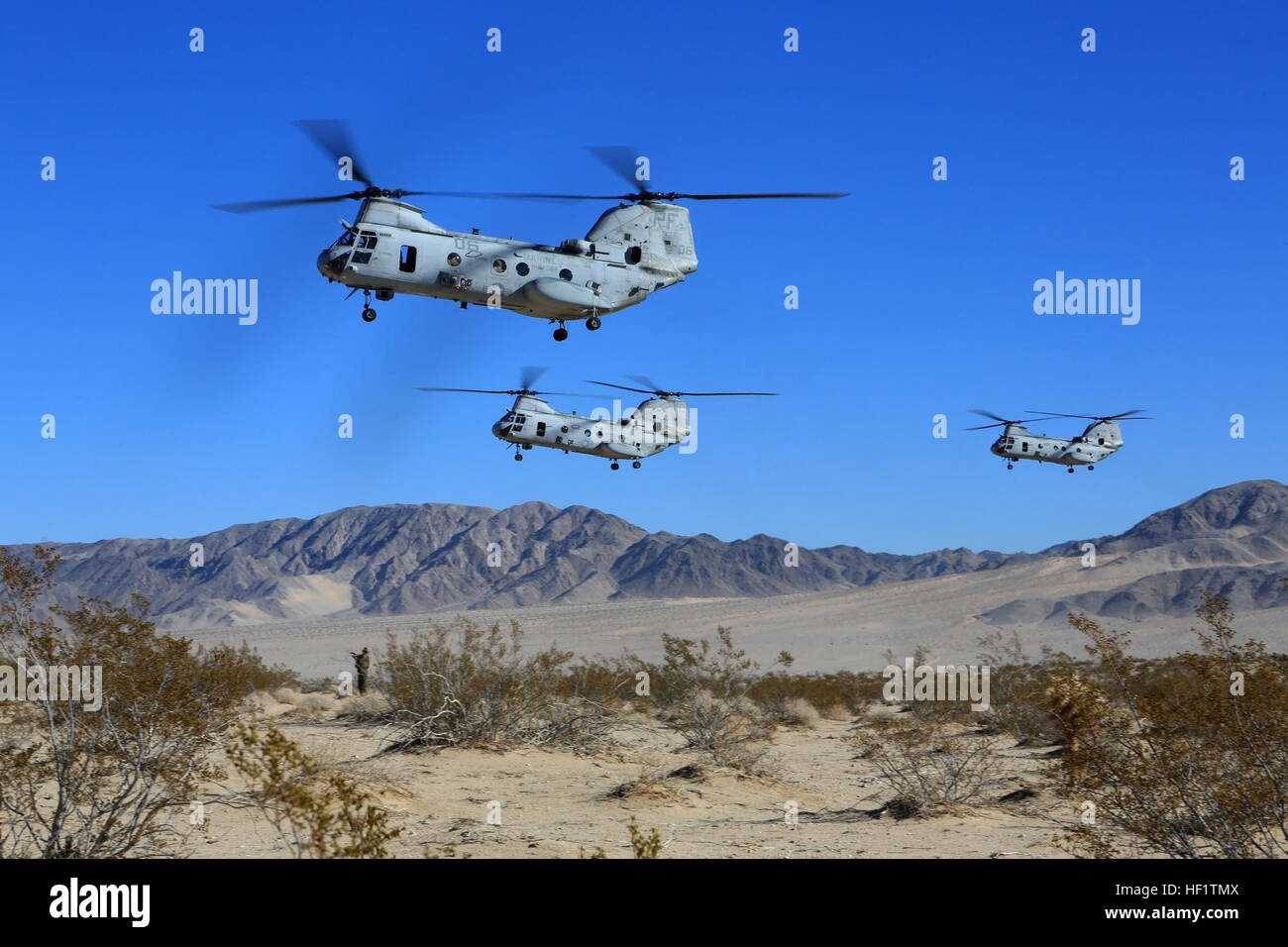 CH-46E Sea Knight helicopters with HMM-364 and HMMT-164, MAG-39, 3rd ...