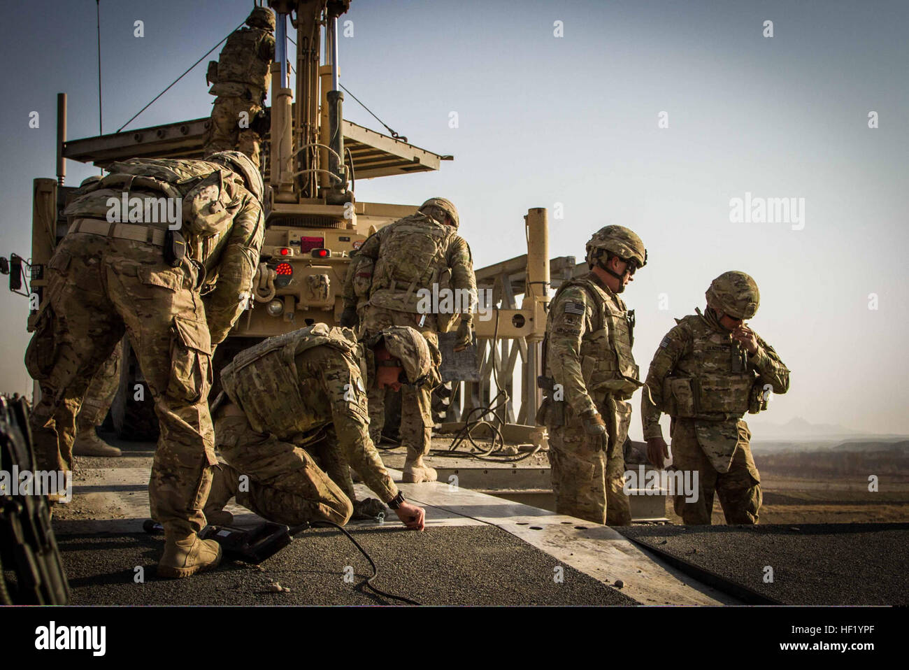 U.S. Soldiers with the 1438th Engineer Company, Missouri Army National