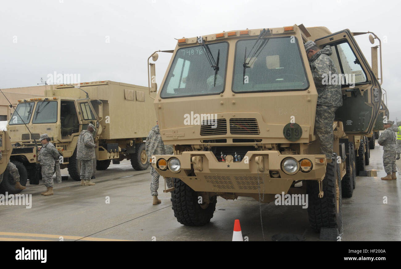 Military convoy in california hi-res stock photography and images - Alamy