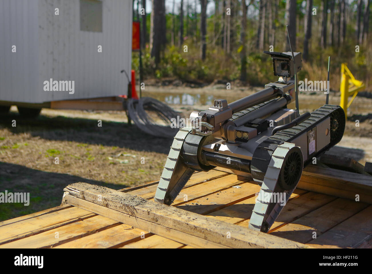 An R2C Robot, operated by a Marine with 2nd Combat Engineer Battalion ...