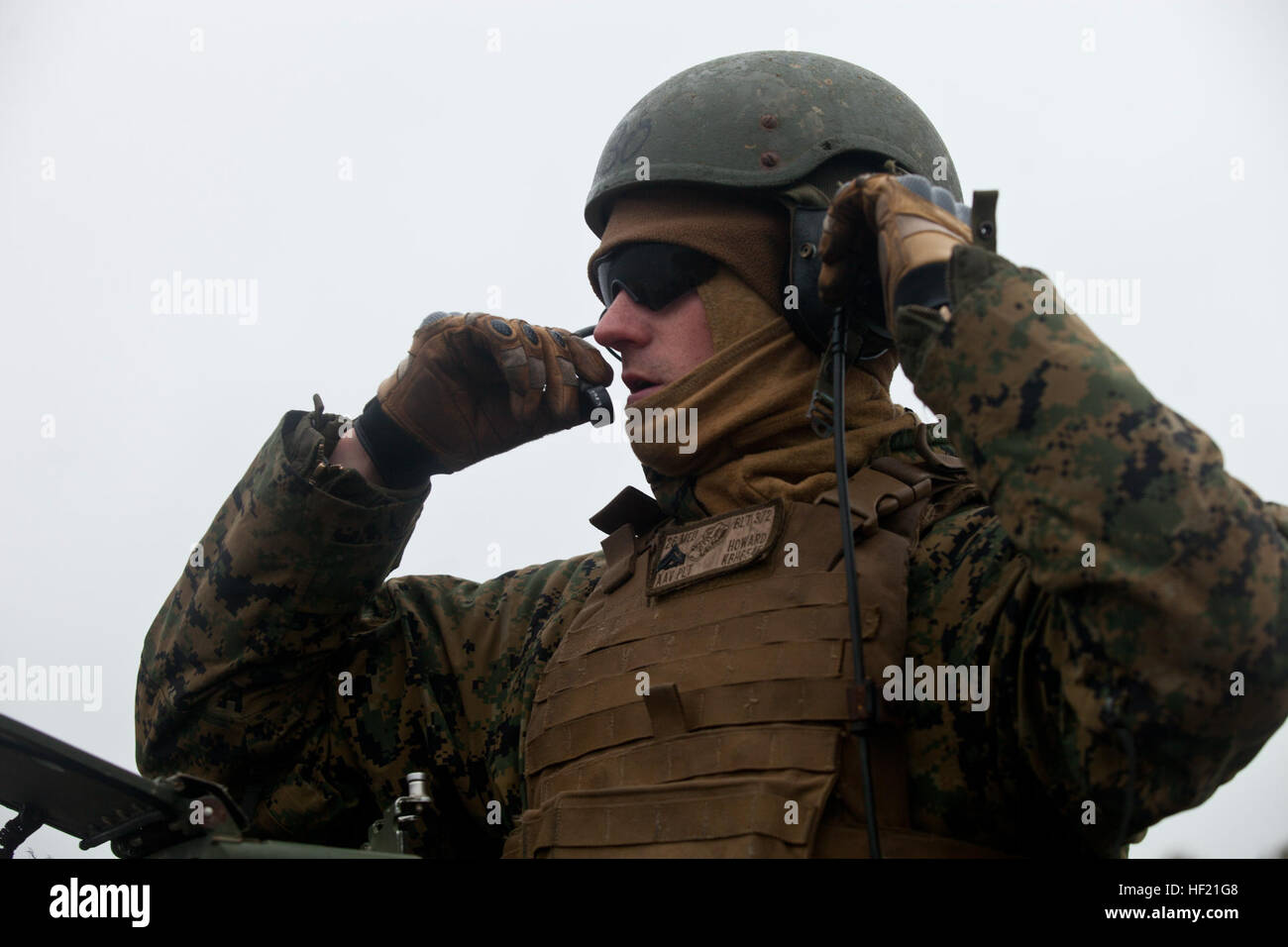 U.S. Marine Corps Cpl. Brett Howard a vehicle commander with 2nd ...